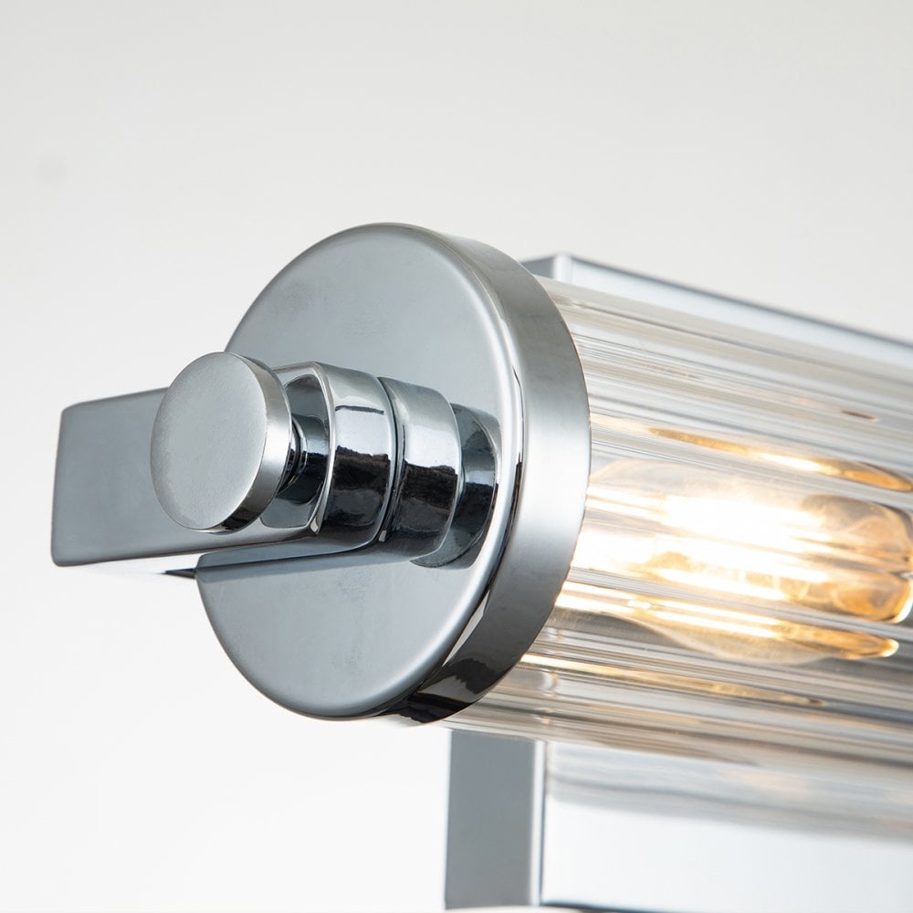 Quintiesse Azores 2 Light Bathroom Wall Light - Chrome