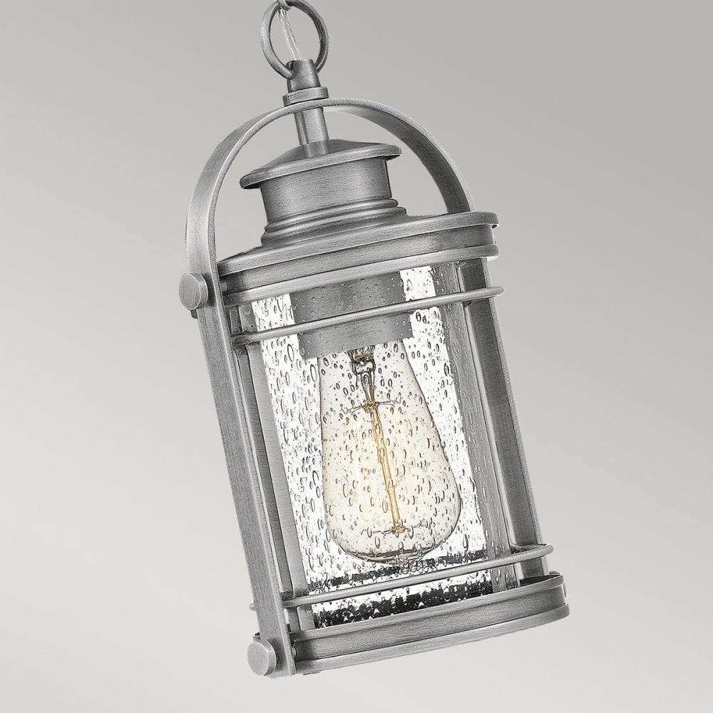 Quintiesse Booker Single Small Chain Lantern - Aluminium