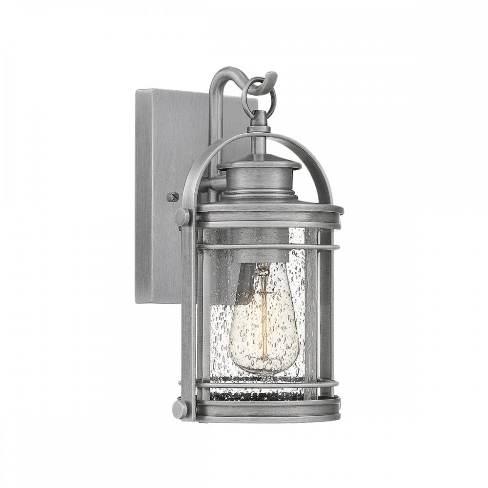 Quintiesse Booker Single Small Wall Lantern - Aluminium