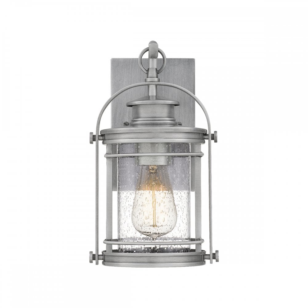 Quintiesse Booker Single Small Wall Lantern - Aluminium