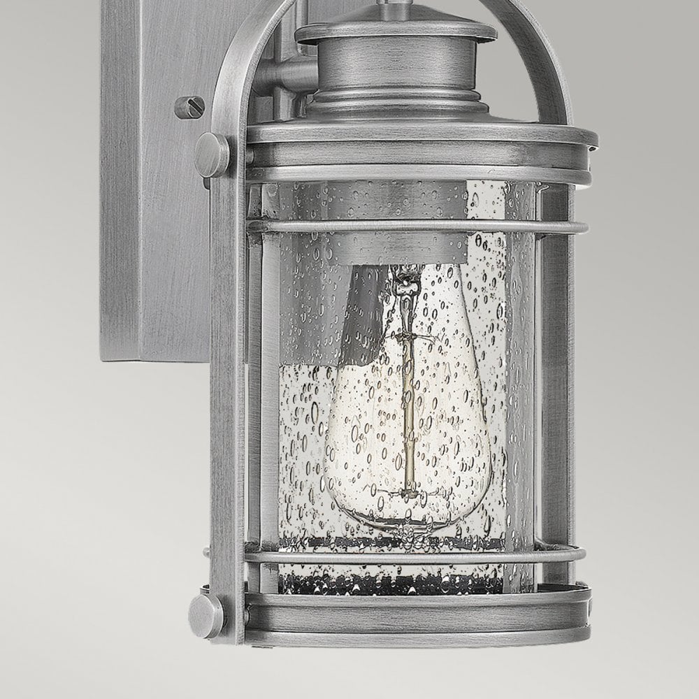 Quintiesse Booker Single Small Wall Lantern - Aluminium