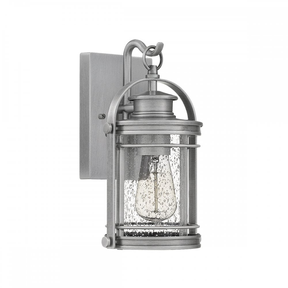 Quintiesse Booker Single Small Wall Lantern - Aluminium