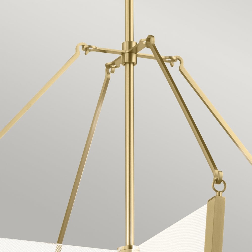 Quintiesse Calters Large LED Foyer Pendant - Champagne Gold