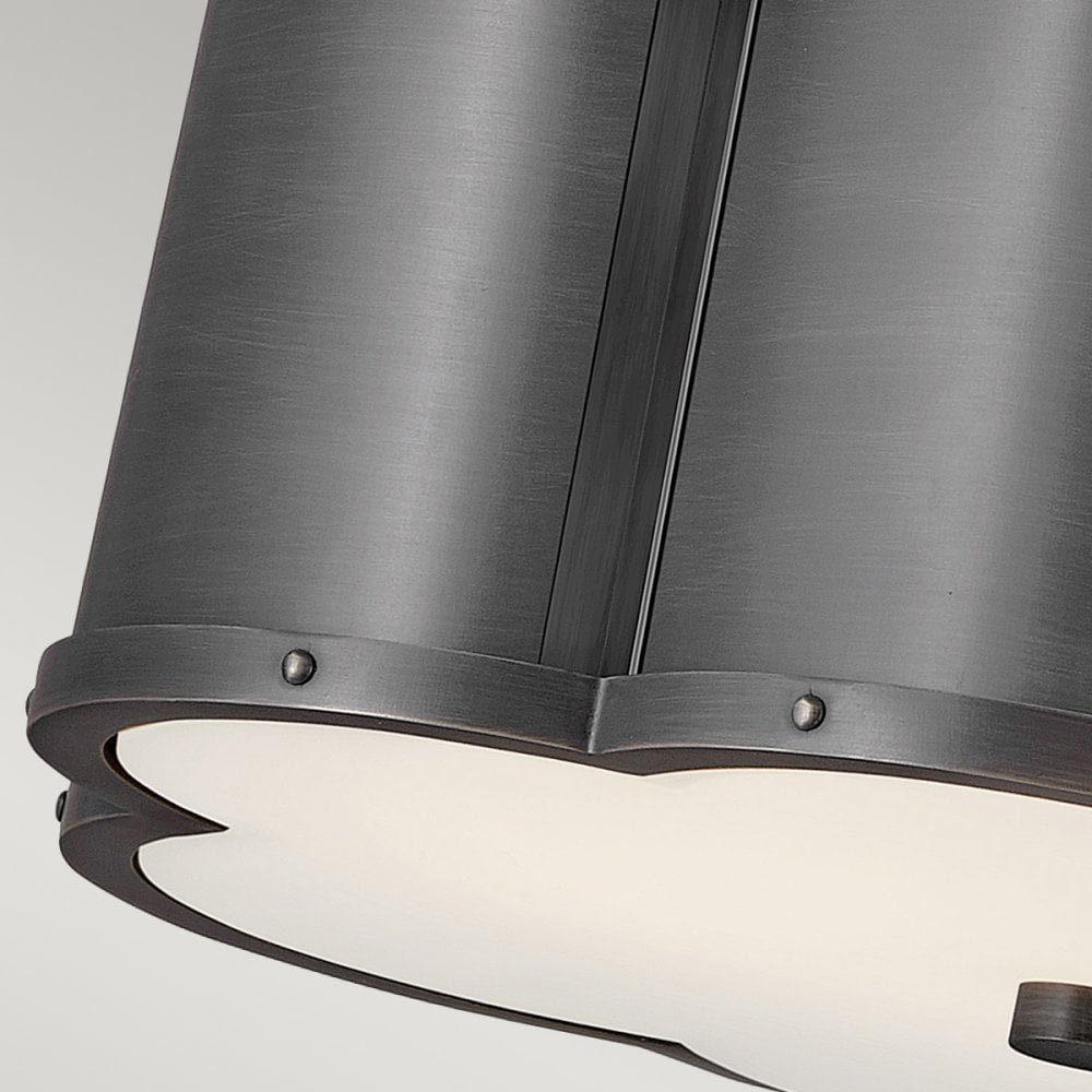 Quintiesse Chance 2 Light Semi-Flush Fitting - Blackened Brass