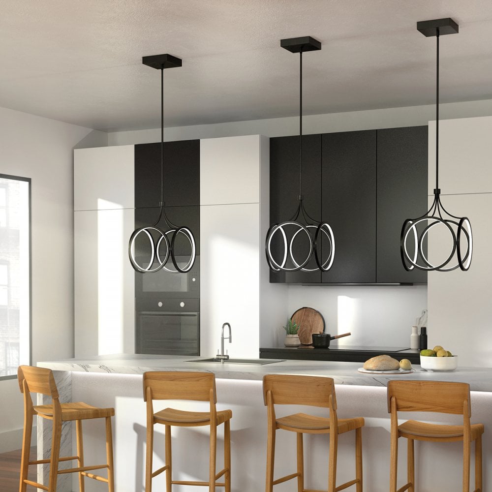 Quintiesse Ciri LED Pendant - Matte Black