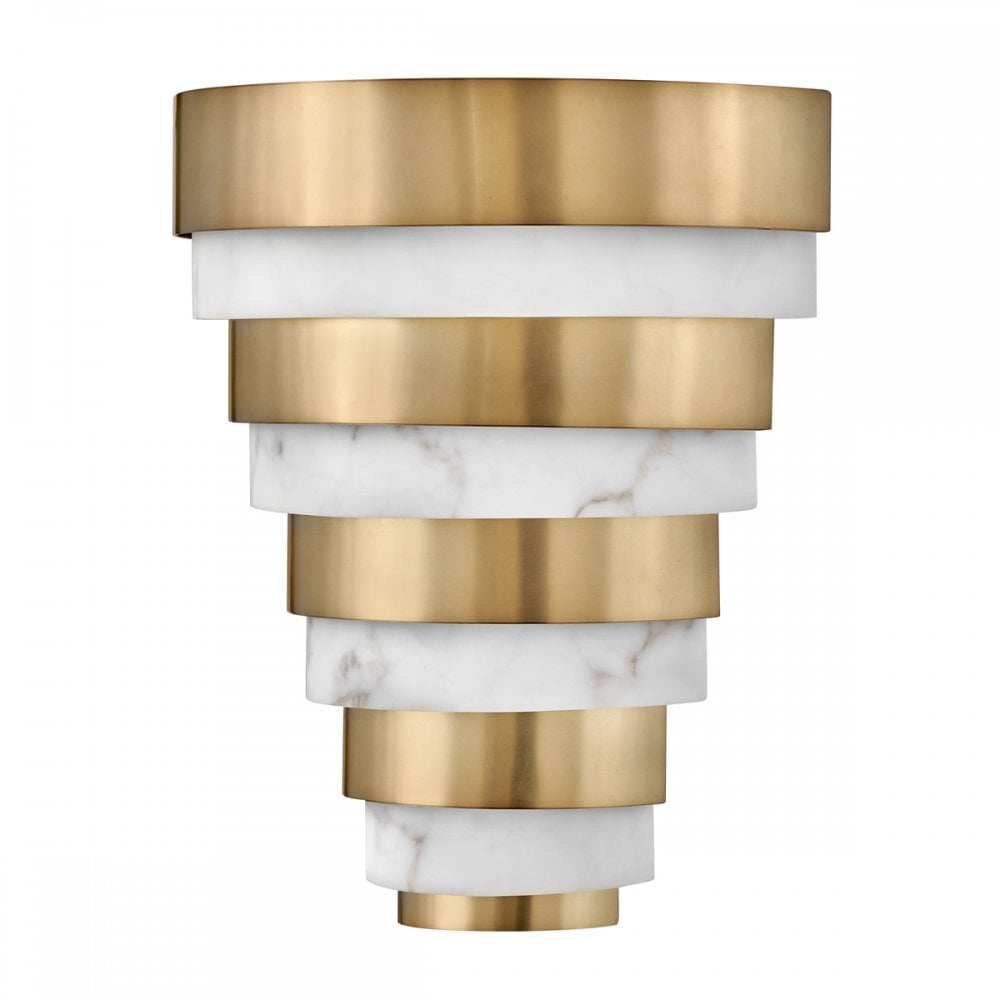 Quintiesse Echelon LED Wall Light - Heritage Brass