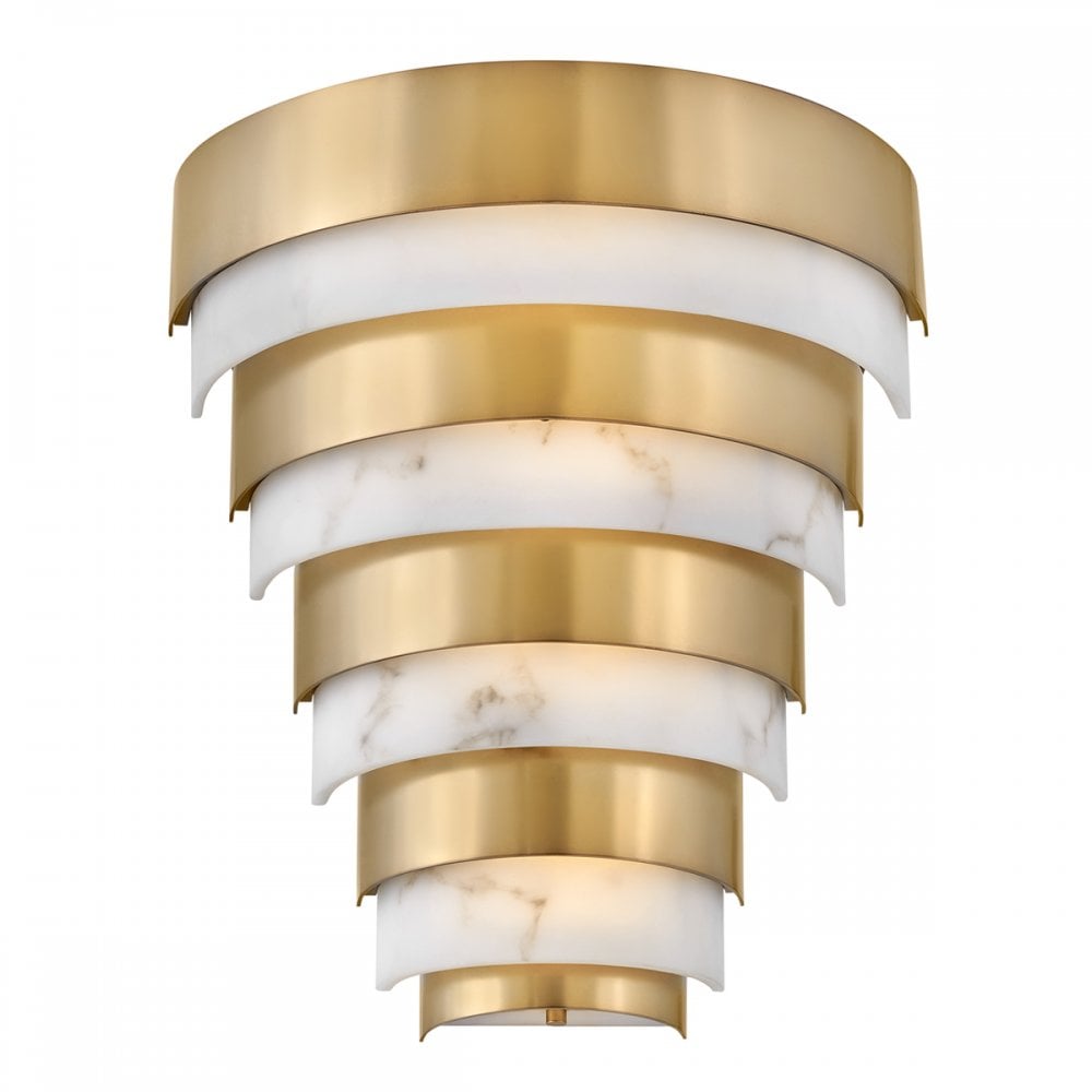 Quintiesse Echelon LED Wall Light - Heritage Brass