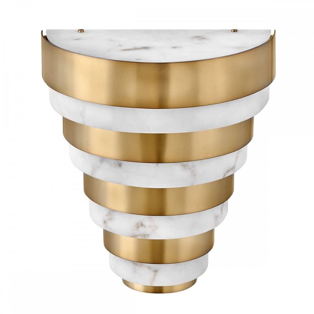 Quintiesse Echelon LED Wall Light - Heritage Brass