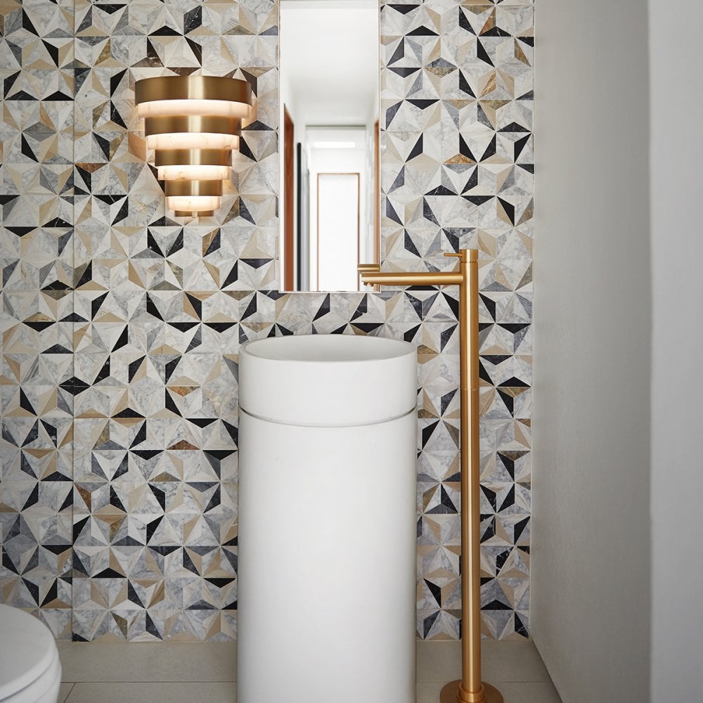 Quintiesse Echelon LED Wall Light - Heritage Brass