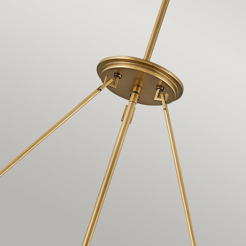 Quintiesse Echelon 8 Light Pendant - Heritage Brass