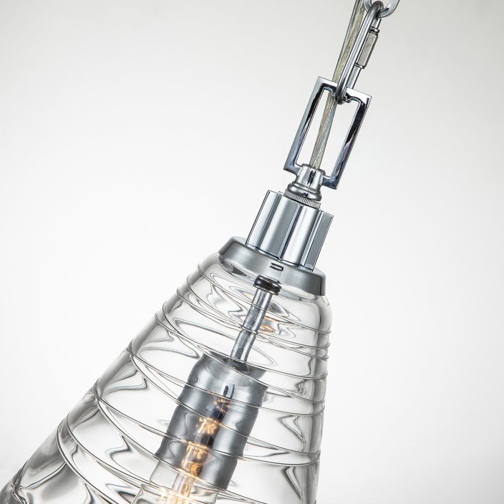 Quintiesse Elmore Single Pendant - Polished Chrome