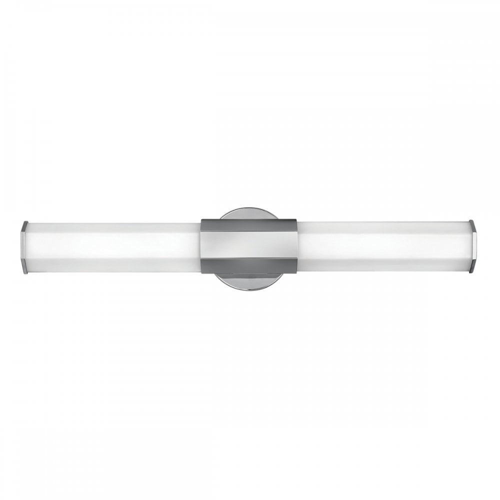 Quintiesse Facet Dual LED Bathroom Wall Light - Polished Chrome