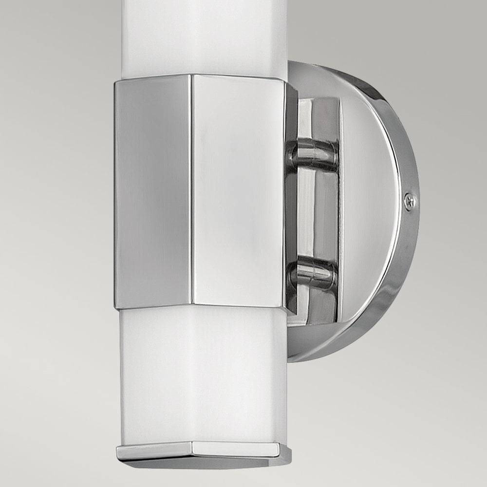 Quintiesse Facet Single LED Bathroom Wall Light - Polished Chrome
