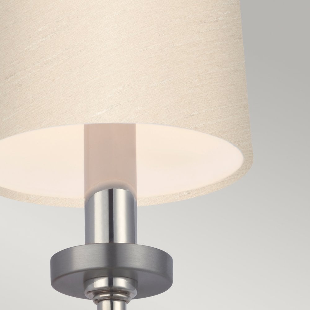 Quintiesse Felixstowe Single Bathroom Wall Light - Scallop Shade