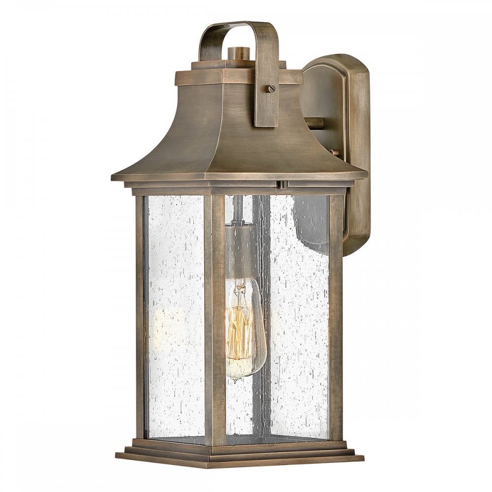 Quintiesse Grant Single Medium Wall Lantern - Burnished Bronze