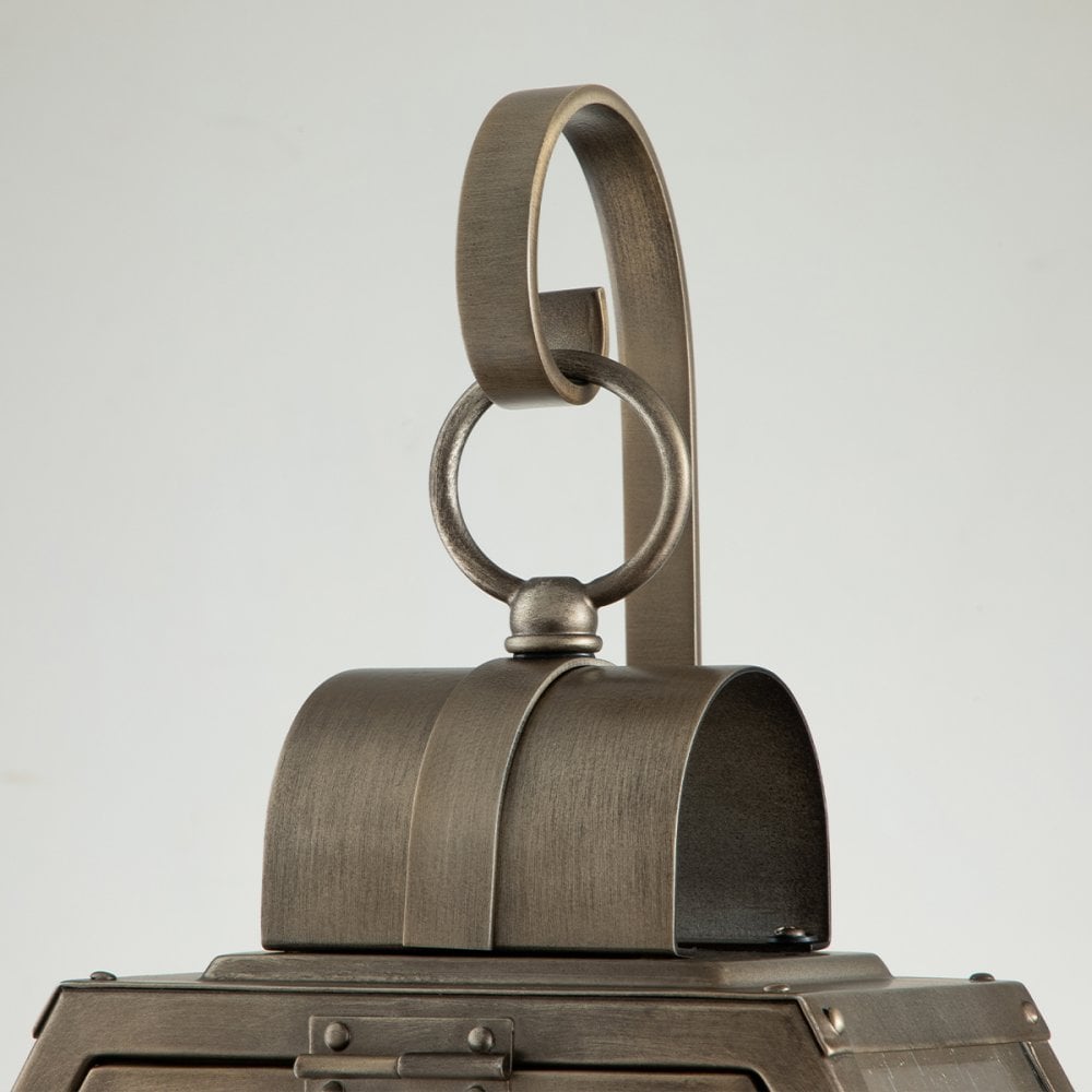 Quintiesse Heath Single Medium Wall Lantern - Burnished Bronze