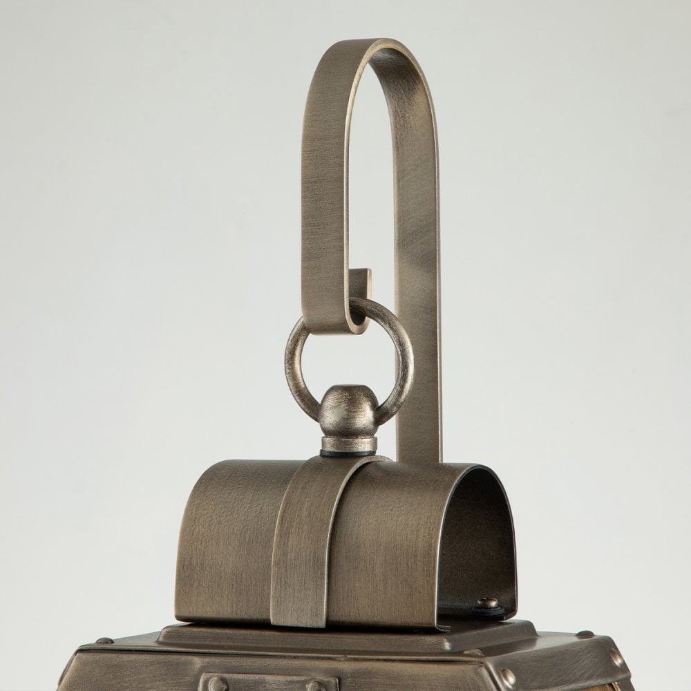 Quintiesse Heath Single Small Wall Lantern - Burnished Bronze