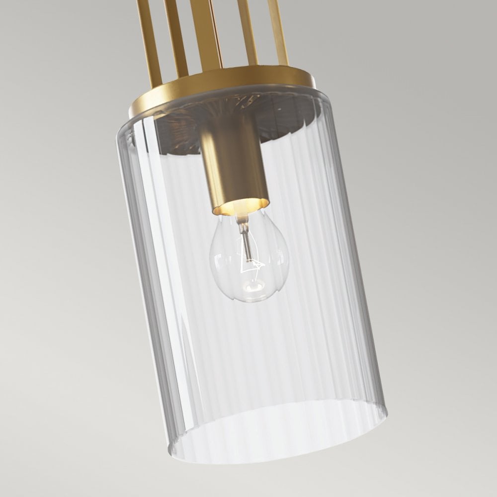 Quintiesse Kimrose Single Mini Pendant - Brushed Natural Brass