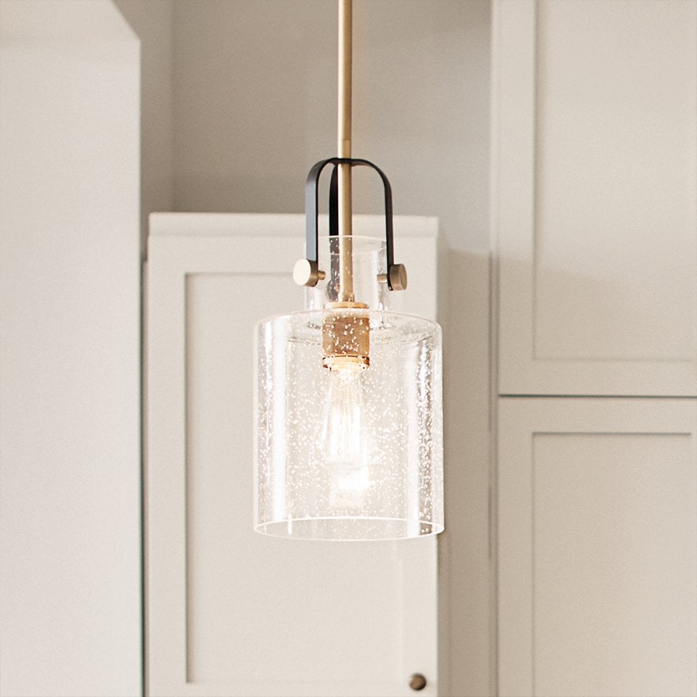 Quintiesse Kitner Single Pendant - Brass