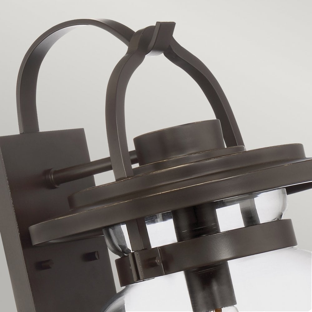 Quintiesse Lasalle Single Large Wall Lantern - Western Bronze