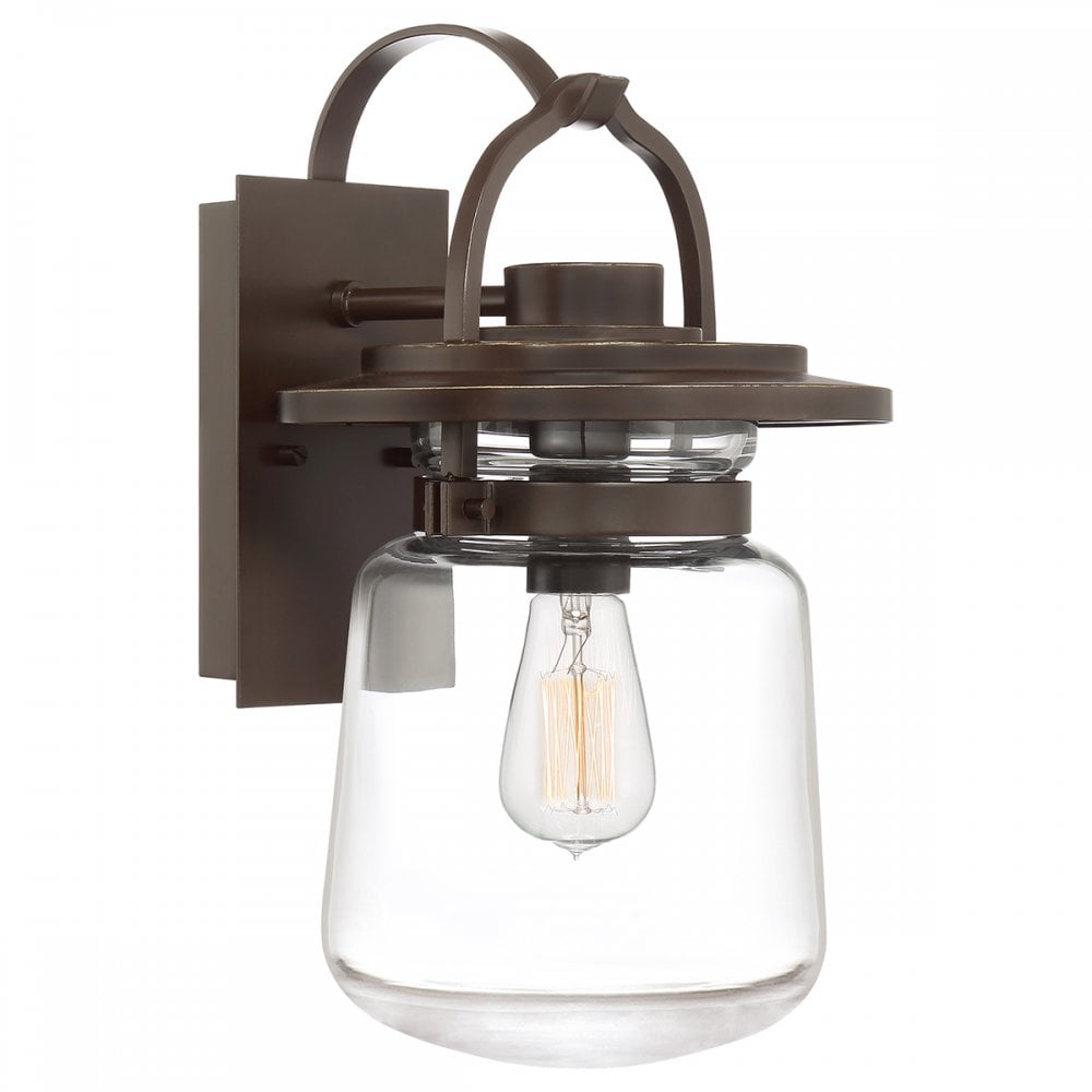 Quintiesse Lasalle Single Medium Wall Lantern - Western Bronze