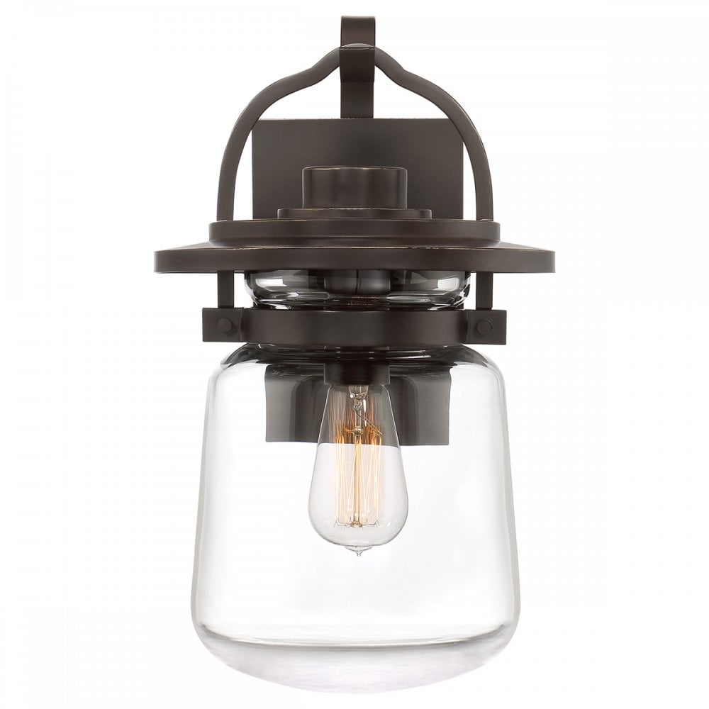 Quintiesse Lasalle Single Medium Wall Lantern - Western Bronze
