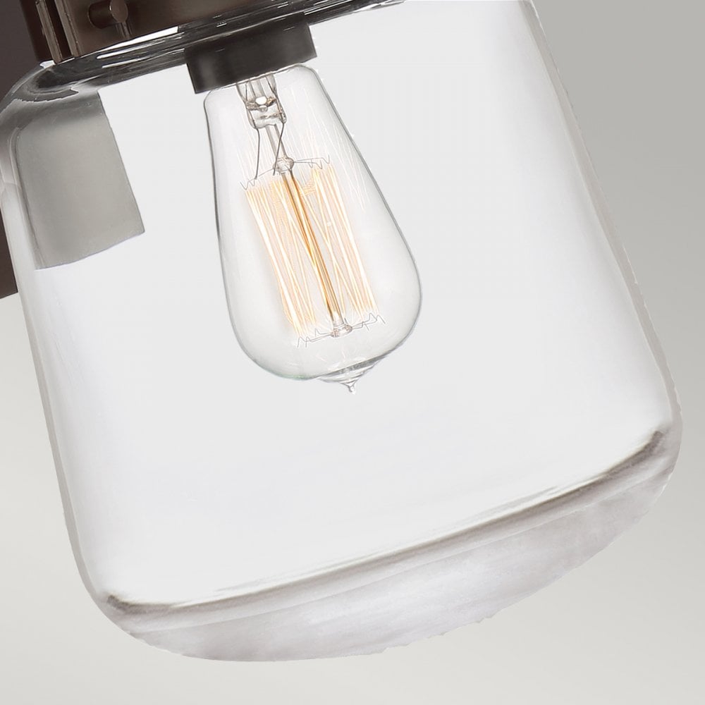 Quintiesse Lasalle Single Medium Wall Lantern - Western Bronze