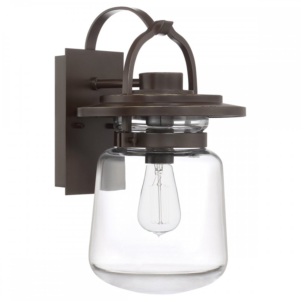 Quintiesse Lasalle Single Medium Wall Lantern - Western Bronze