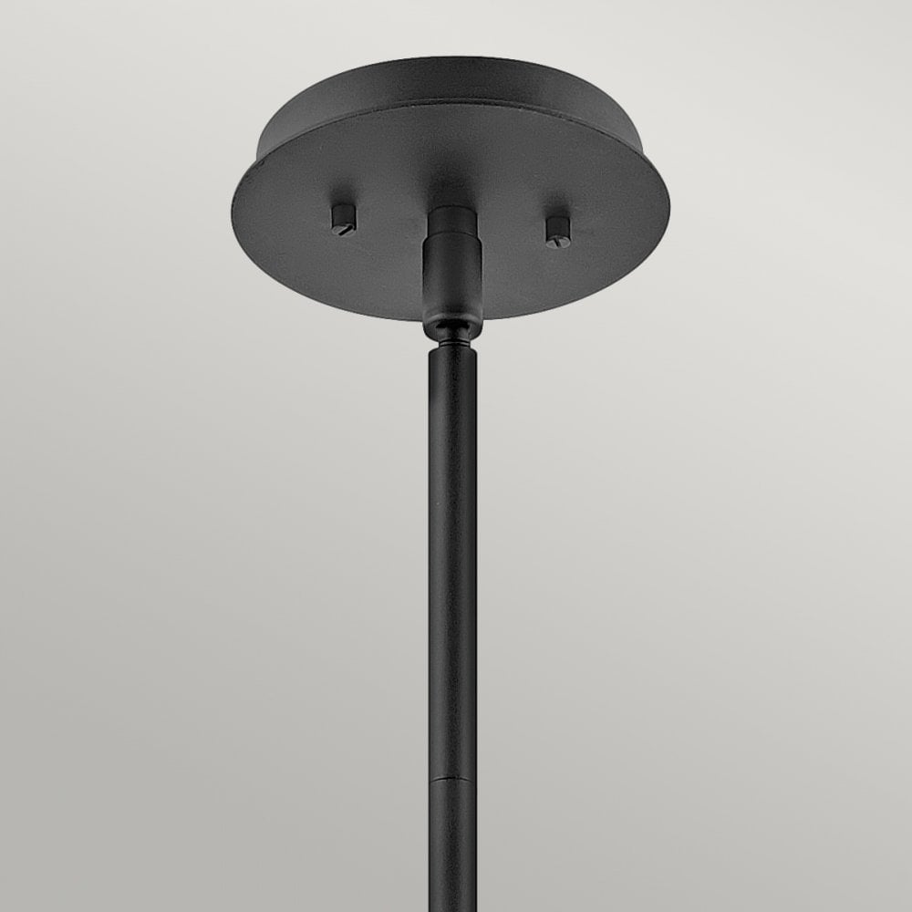 Quintiesse Lotus Single Pendant / Semi-Flush Fitting - Black