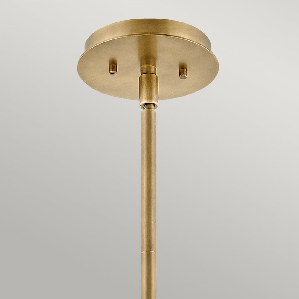 Quintiesse Lotus Single Pendant / Semi-Flush Fitting - Heritage Brass