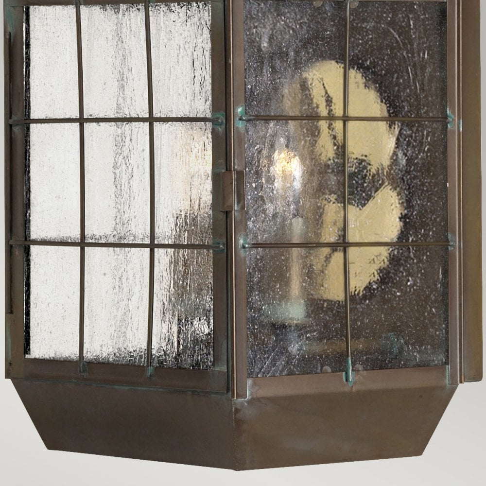 Quintiesse Nantucket 2 Light Large Wall Lantern - Aged Brass