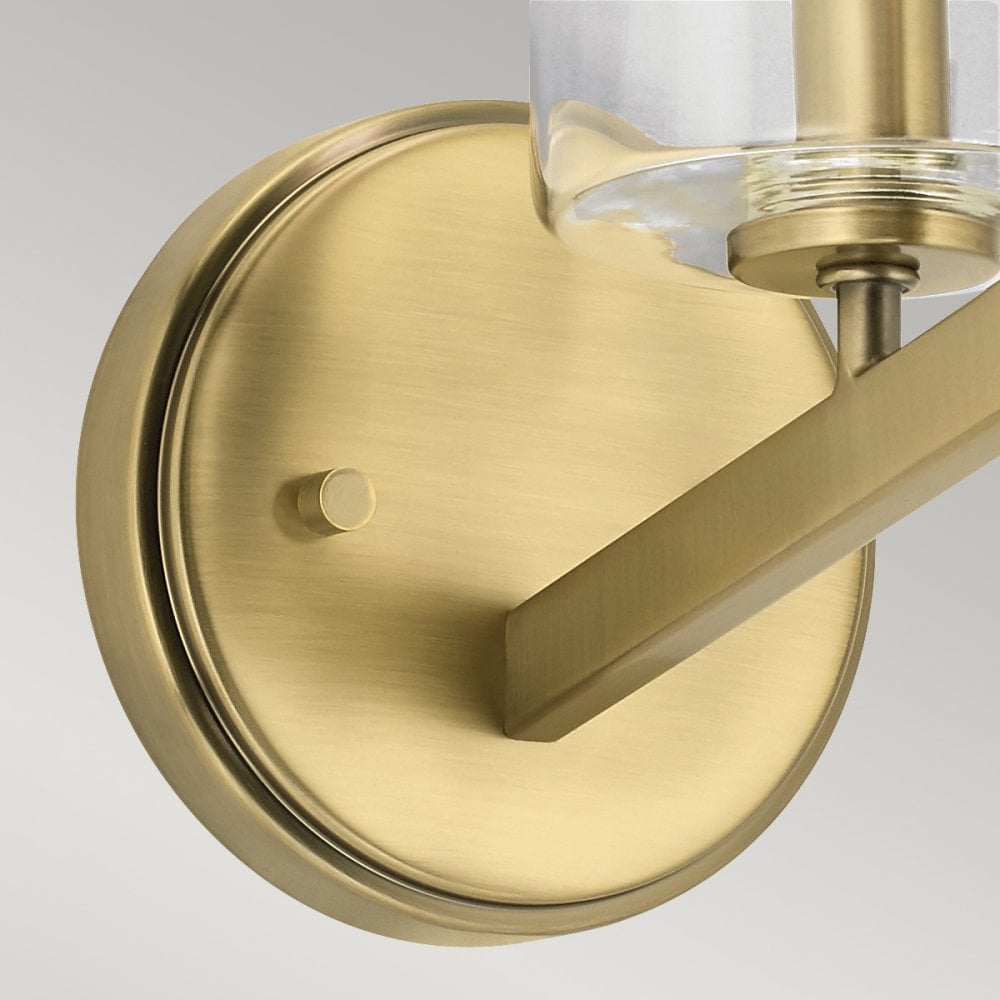 Quintiesse Nye Single Wall Light - Brushed Natural Brass