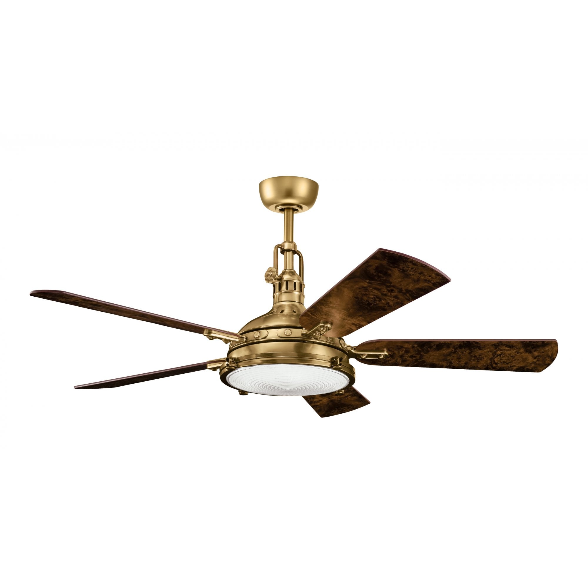 Kichler Hatteras Bay 56" LED Fan - Burnished Antique Brass