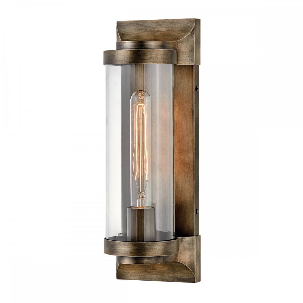 Quintiesse Pearson Single Medium Wall Lantern - Burnished Bronze