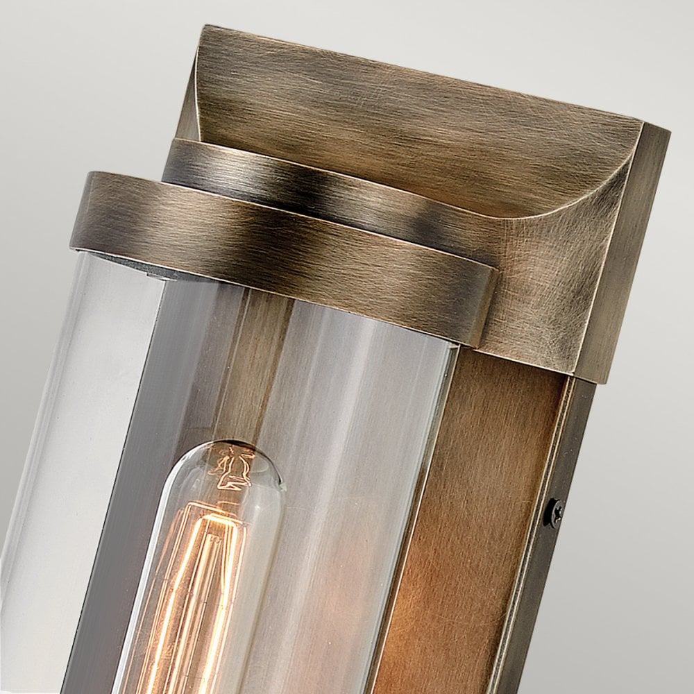 Quintiesse Pearson Single Medium Wall Lantern - Burnished Bronze