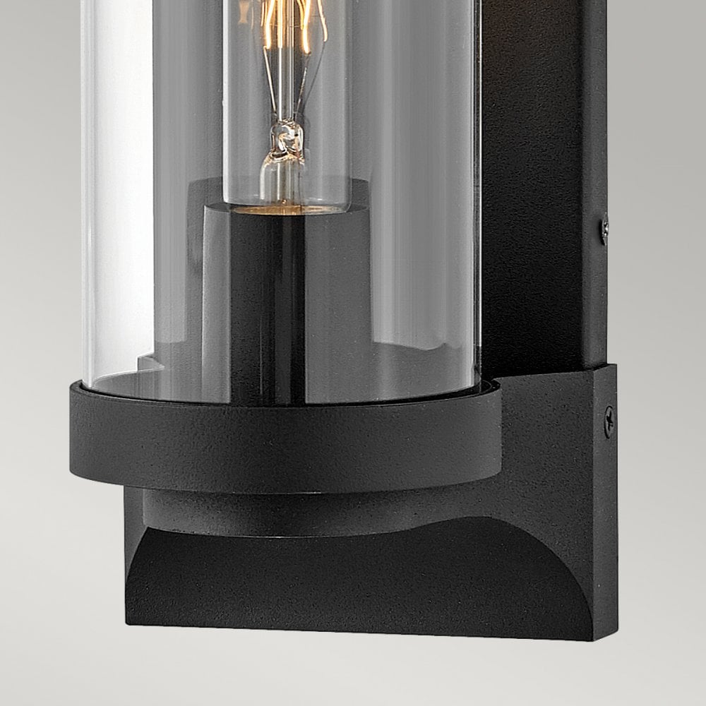 Quintiesse Pearson Single Medium Wall Lantern - Textured Black