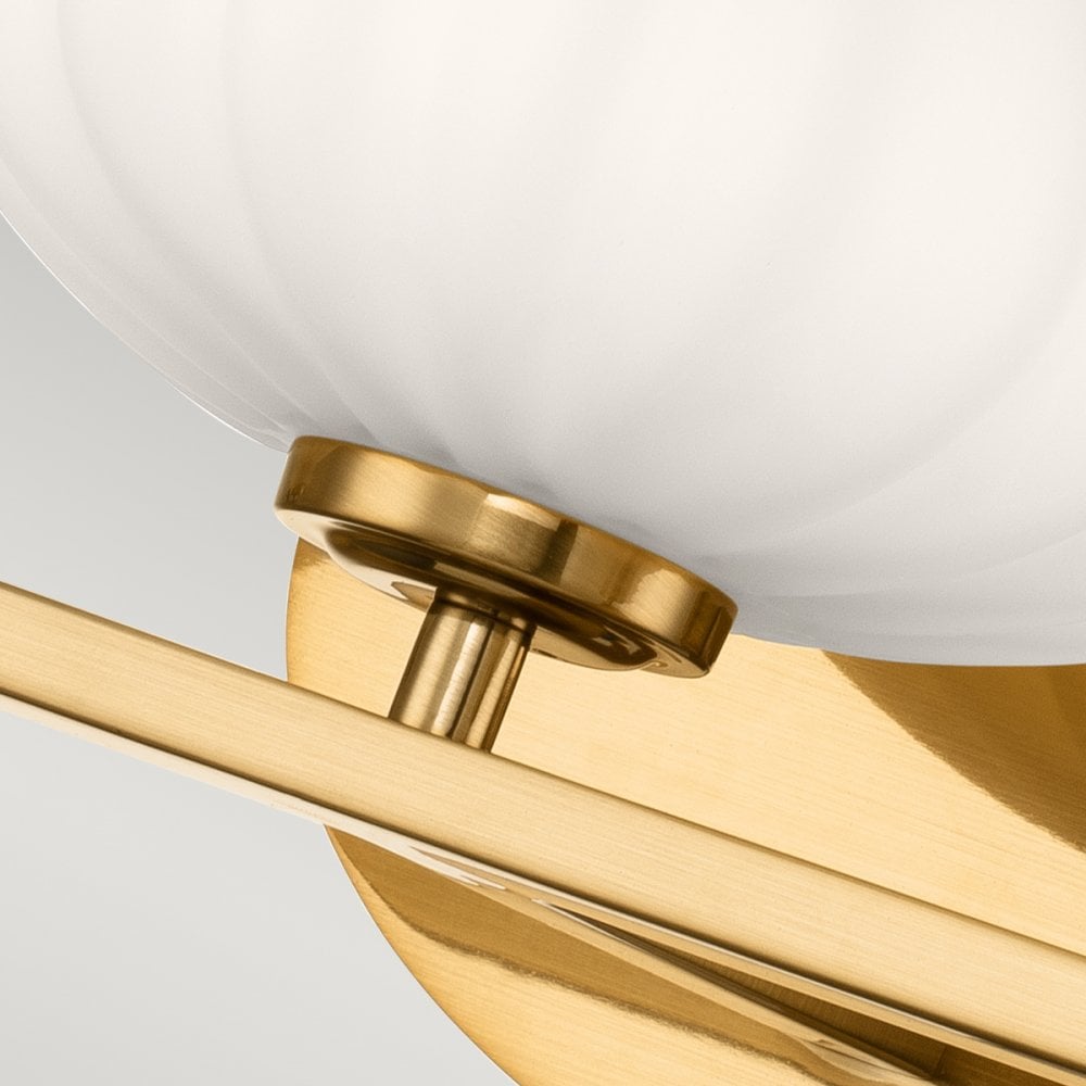 Quintiesse Pim 3 Light Bathroom Wall Light - Fox Gold