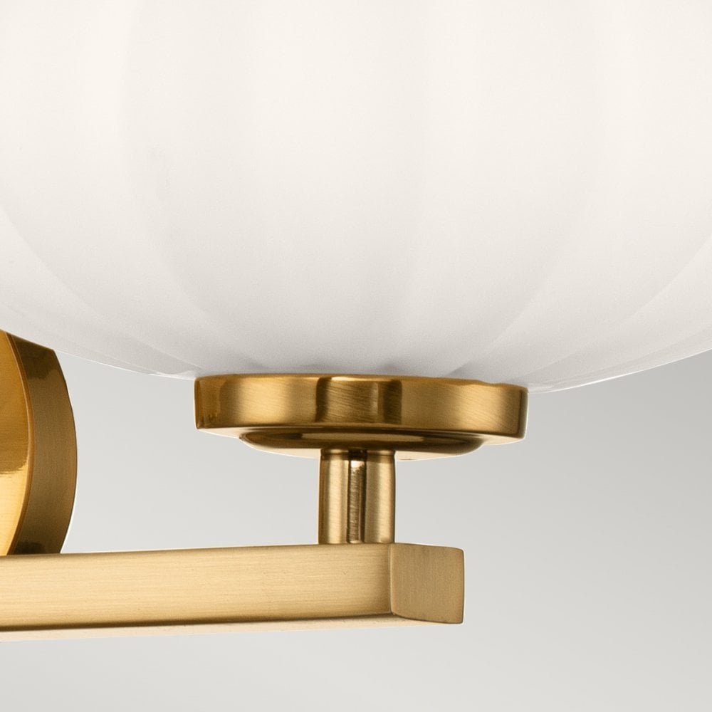 Quintiesse Pim 3 Light Bathroom Wall Light - Fox Gold