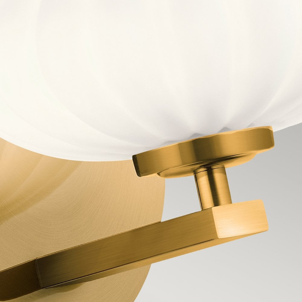 Quintiesse Pim Single Bathroom Wall Light - Fox Gold