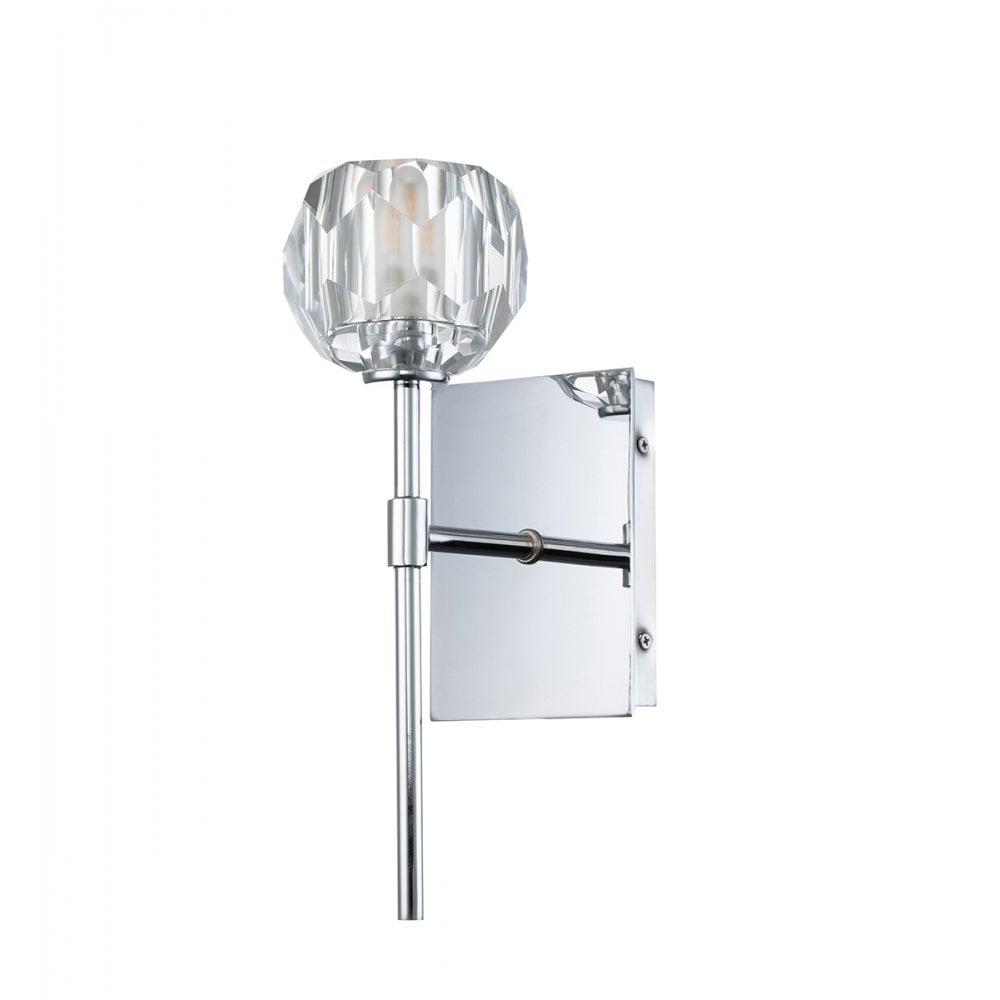 Quintiesse Regalia Single Bathroom Wall Light - Polished Chrome