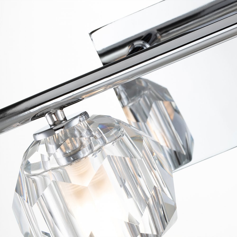 Quintiesse Regalia 2 Light Bathroom Wall Light - Polished Chrome
