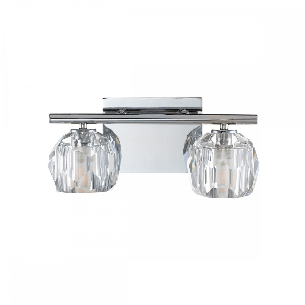 Quintiesse Regalia 2 Light Bathroom Wall Light - Polished Chrome