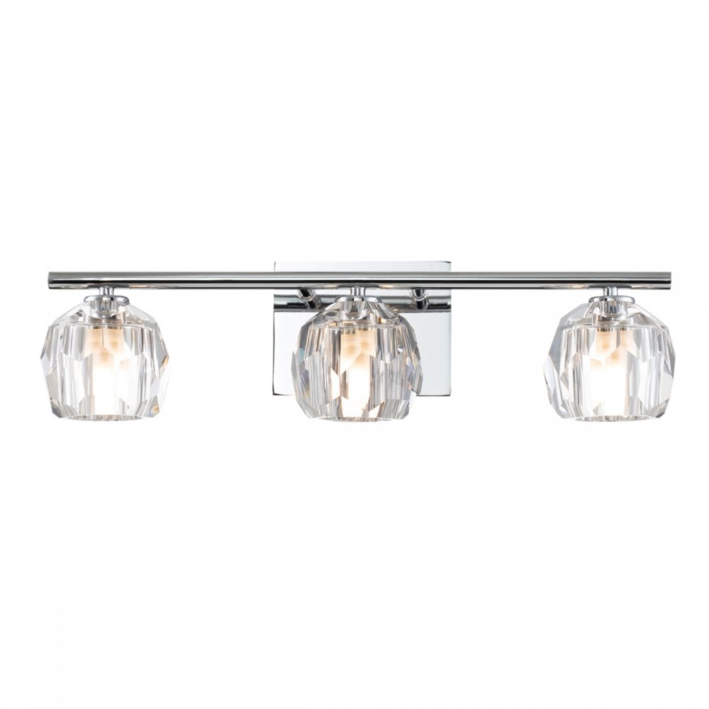 Quintiesse Regalia 3 Light Bathroom Wall Light - Polished Chrome
