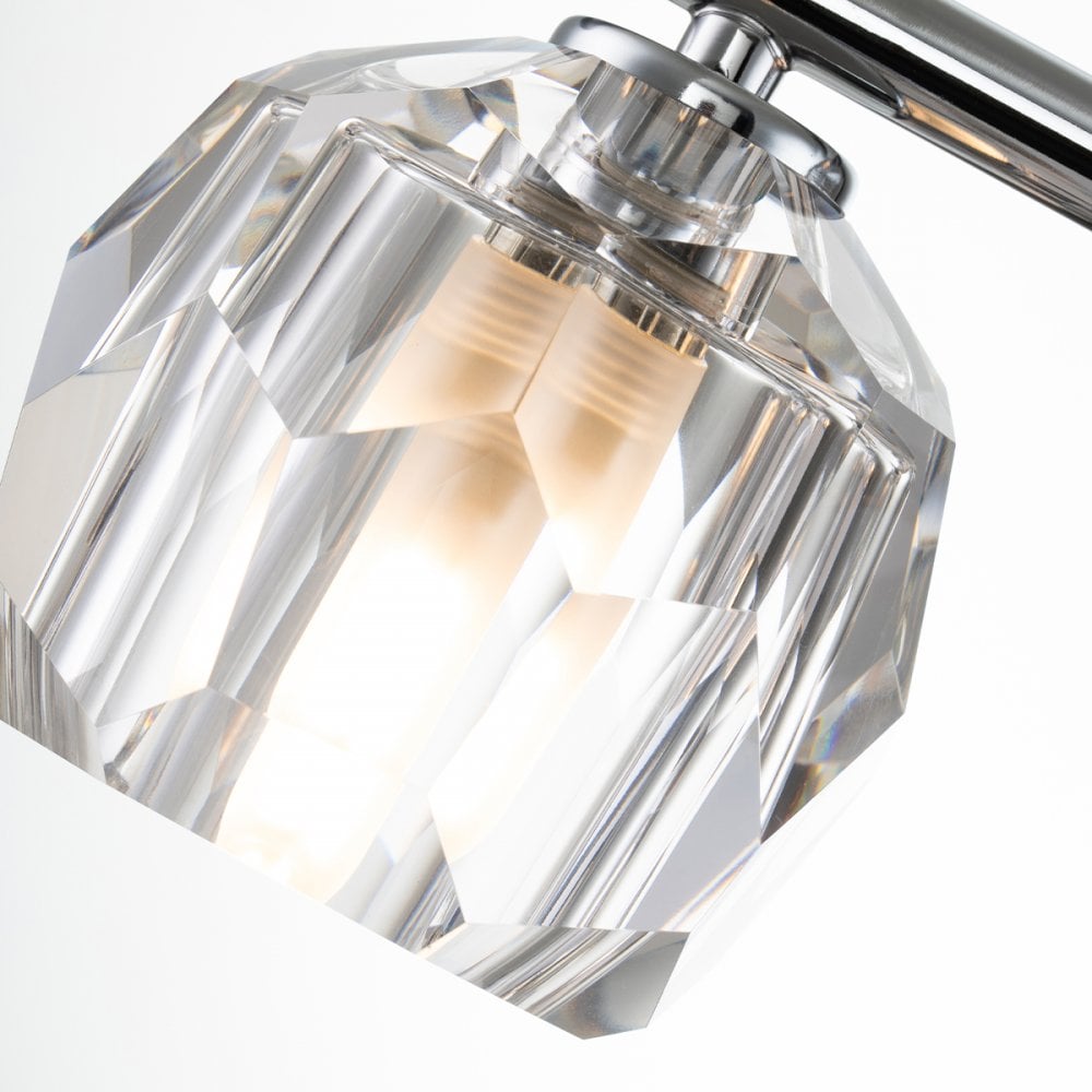 Quintiesse Regalia 3 Light Bathroom Wall Light - Polished Chrome