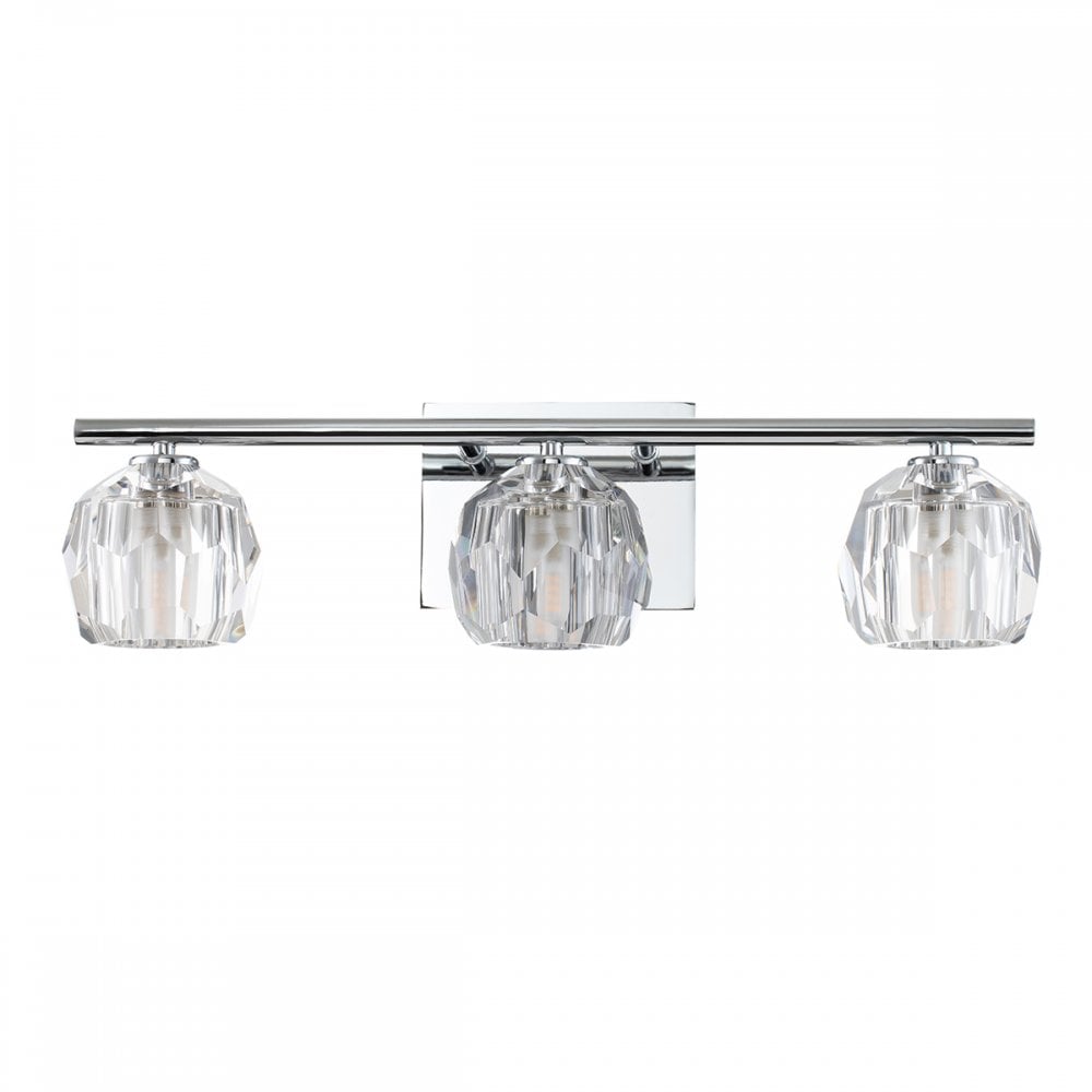 Quintiesse Regalia 3 Light Bathroom Wall Light - Polished Chrome