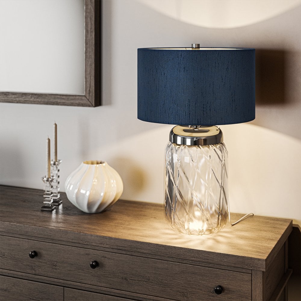 Quintiesse Sola 2 Light Table Lamp - Breton Shade
