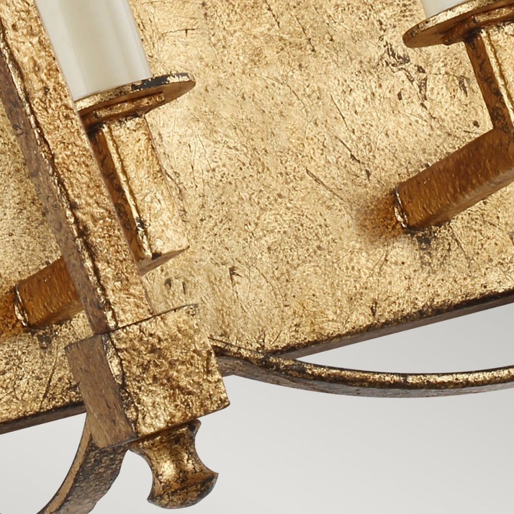 Quintiesse Thayer 2 Light Wall Light - Antique Gild