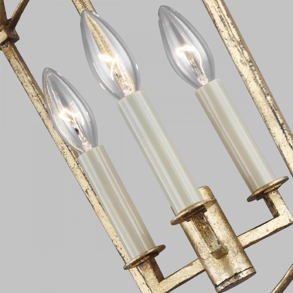 Quintiesse Thayer 3 Light Pendant - Antique Gild
