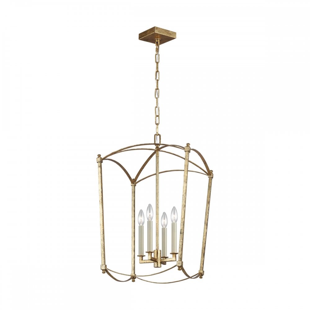 Quintiesse Thayer 4 Light Pendant - Antique Gild