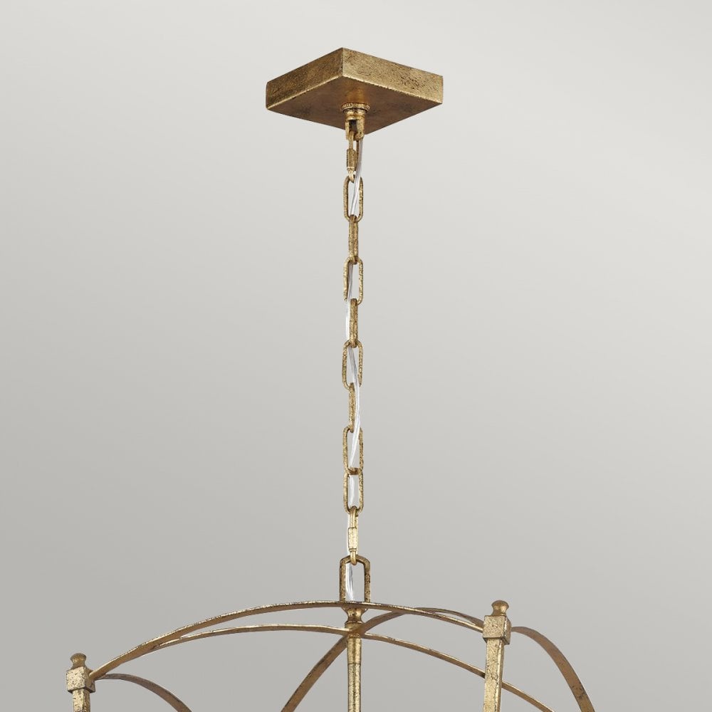 Quintiesse Thayer 4 Light Pendant - Antique Gild